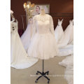 Ball Gown Long Sleeve 395 Satin Lace Tulle Two in One Wedding Dress